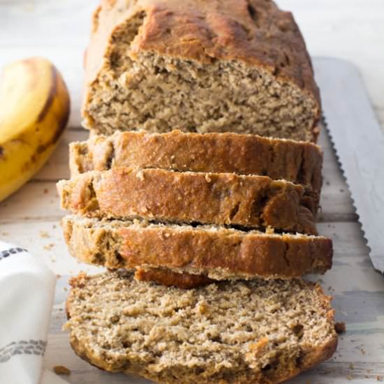 Oat Flour Banana Bread