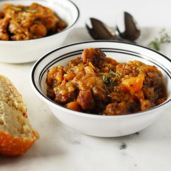 BEER AND SAUSAGE STEW
