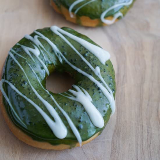 Matcha Glazed Donuts