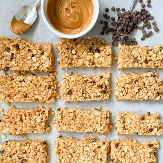 Chewy Homemade Granola Bars (gf)