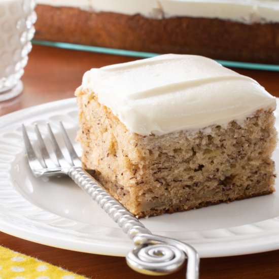 Banana Cake with Cream Cheese Frosting