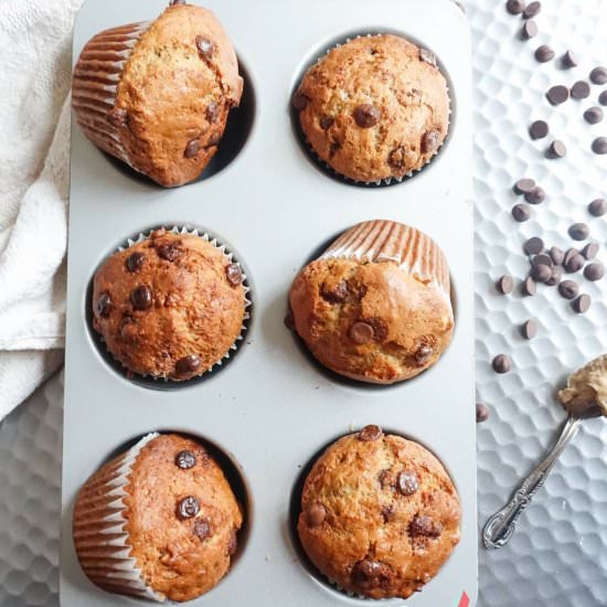 banana & Peanut butter muffins