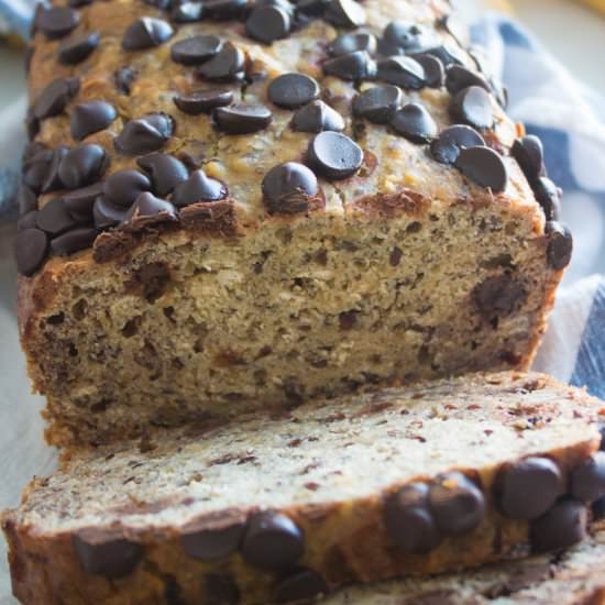 Vegan Banana Bread w Chocolate Chip