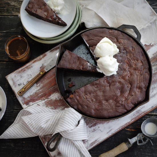 Decadent chocolate fudge brownie