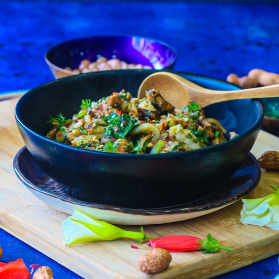 delicious chindian peanut chicken