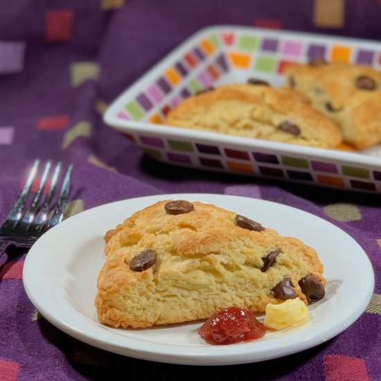 Chocolate Chip Cream Scones