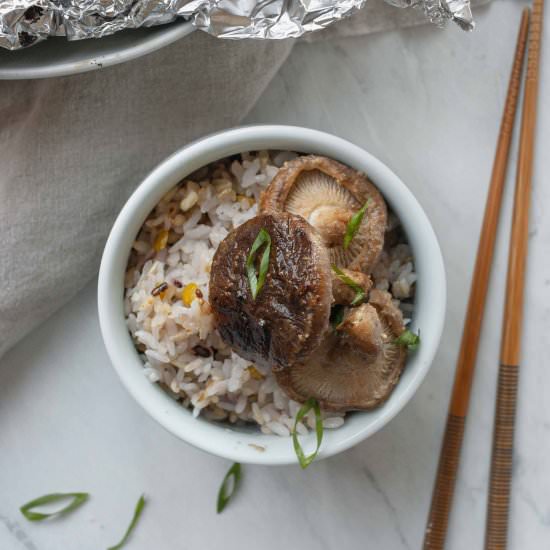 Miso Mushrooms Steamed