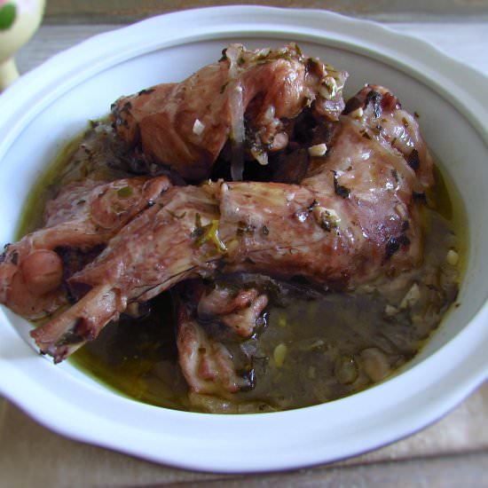 Stewed rabbit