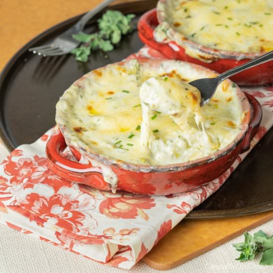 Spinach & Artichoke Gnocchi Gratin