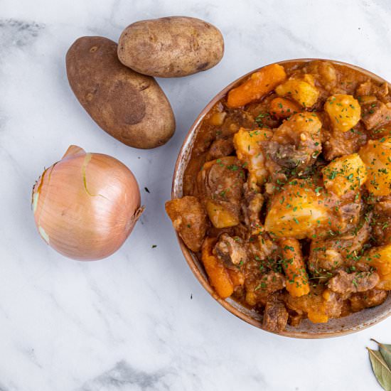 Pressure cooker beef stew