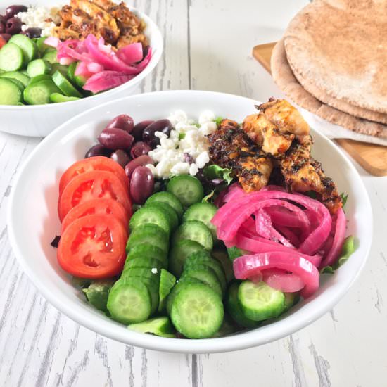 Air Fryer Chicken Shawarma Bowls