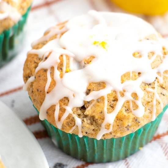 Vegan Lemon Poppy Seed Muffins