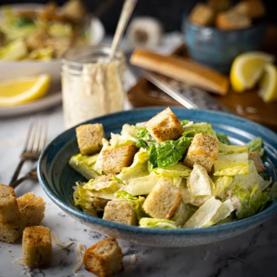 Caesar salad w/ greek yogurt