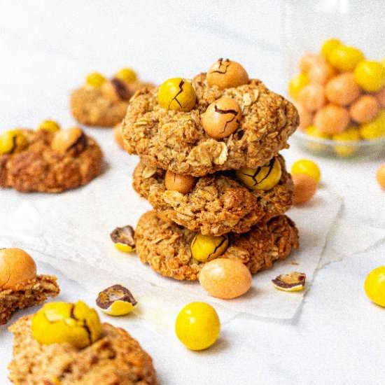 Vegan Flapjack M&M Cookies