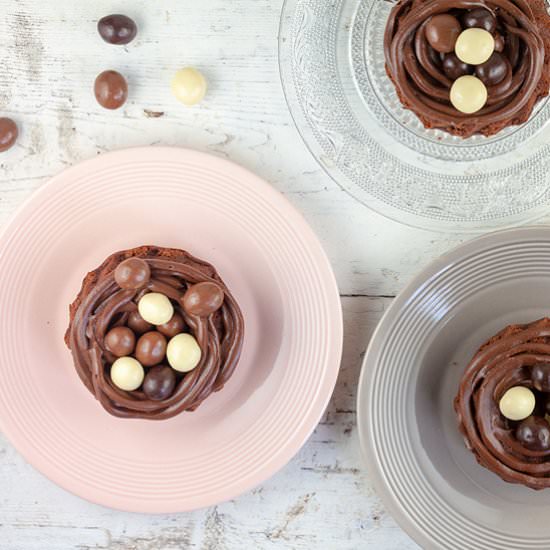 Chocolate easter nests