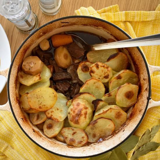 Leftover Roast Beef Hotpot