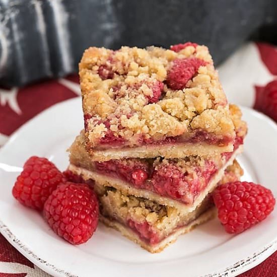 Raspberry Streusel Bars