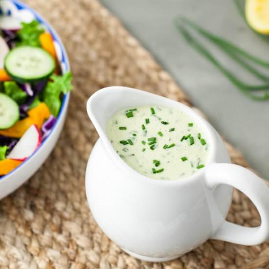 WFPB Creamy Chive Dressing
