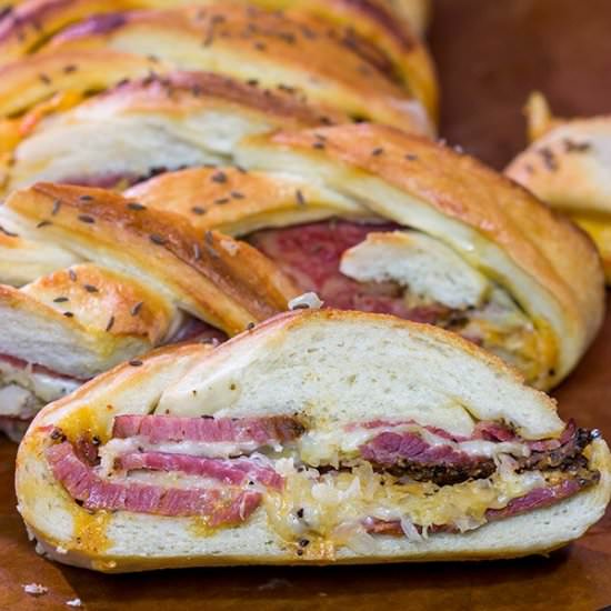 Braided Reuben Bread