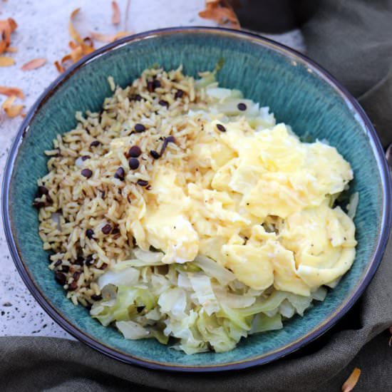 Braised Ginger Cabbage with Eggs