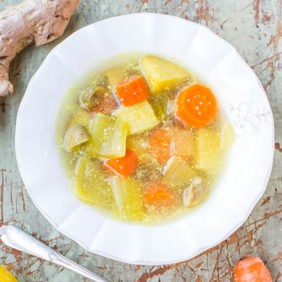 Immune-Boosting Veg Soup and Broth