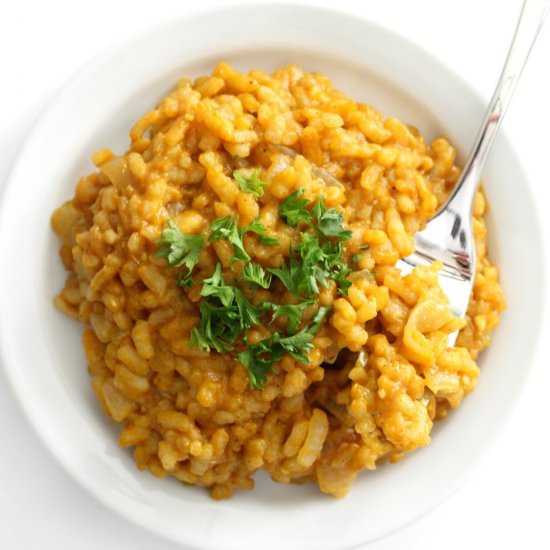 Creamy GF/V Carrot Risotto