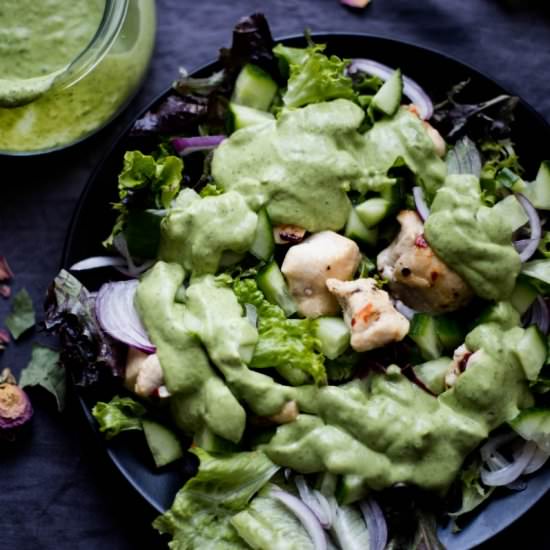 Chicken Salad with Avocado Chutney