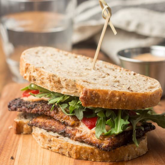 Blackened Tempeh Sandwiches