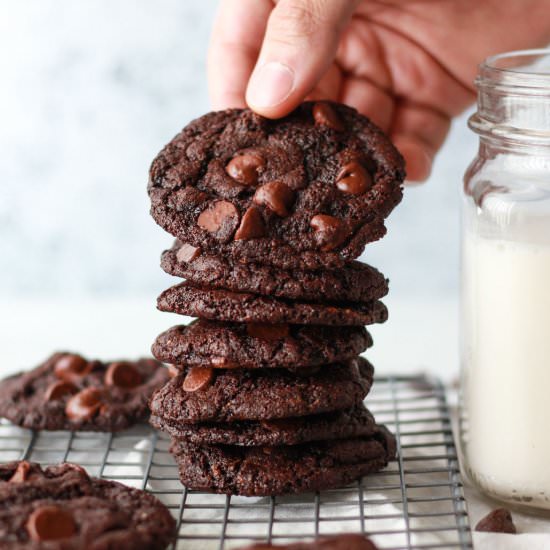 double chocolate cookies