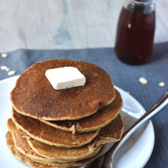 Blender Oatmeal Pancakes