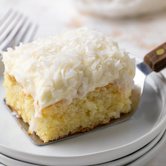 easy coconut sheet cake