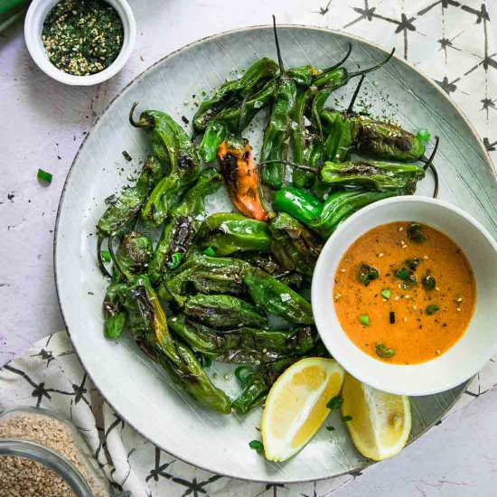 Pan Roasted Shishito Peppers