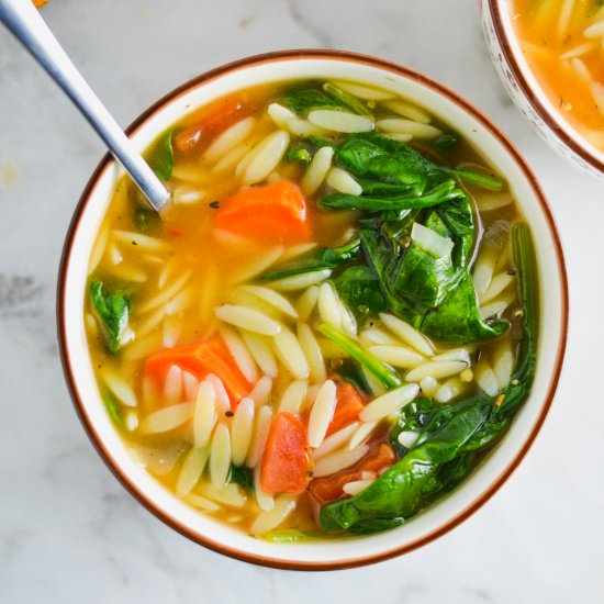 Orzo Spinach Soup