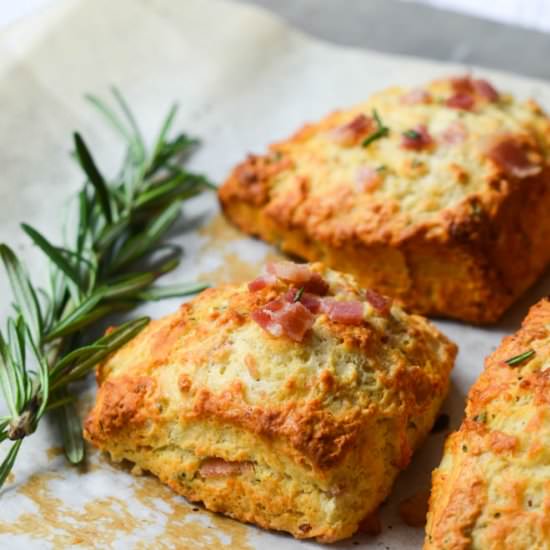 Scruffy Bacon & Rosemary Biscuits