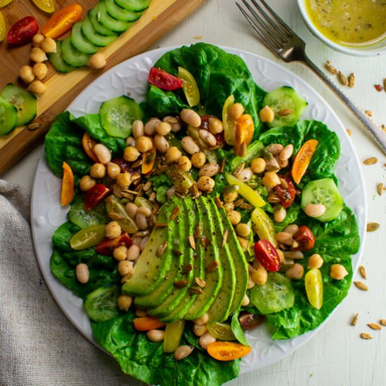 Marinated 2 Bean and Greens Salad