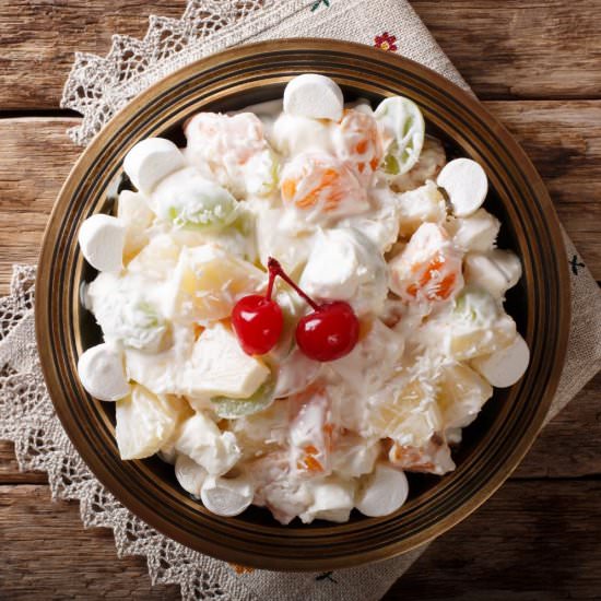 Ambrosia Fruit Salad Recipe