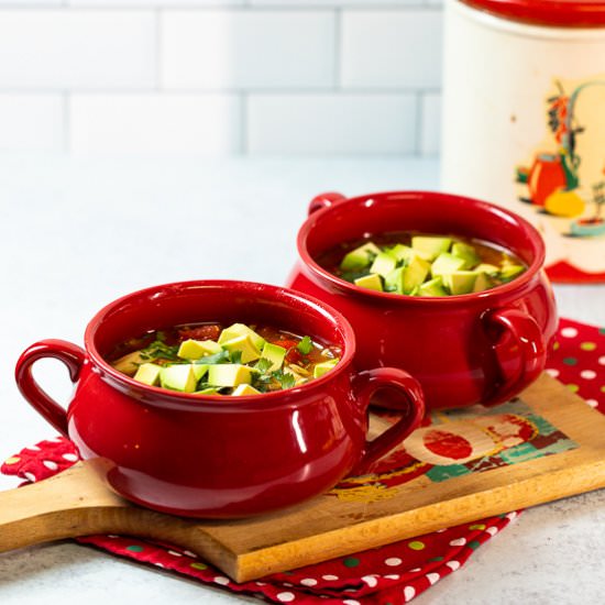 Slow Cooker Mexican Chicken Noodle