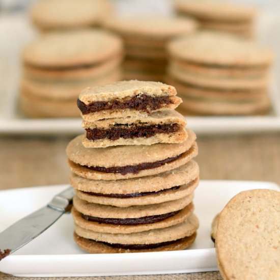 Nutella Sandwich Cookies
