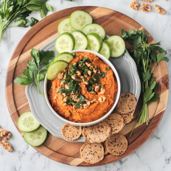 Roasted Carrot White Bean Hummus