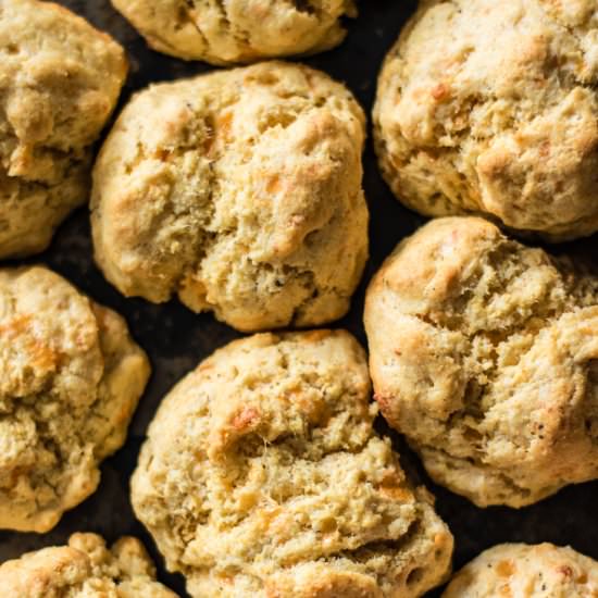 Drop and Bake Cheddar Biscuits