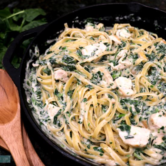 Rich Creamy Spinach Pasta