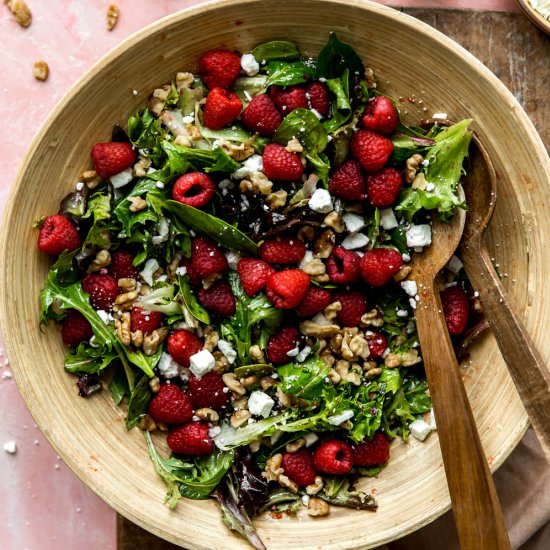 Raspberry Walnut Salad