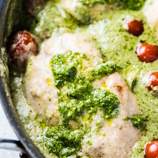 Creamy Pesto Chicken