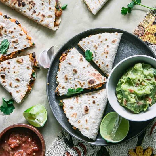 Vegan Sweet Potato Quesadilla