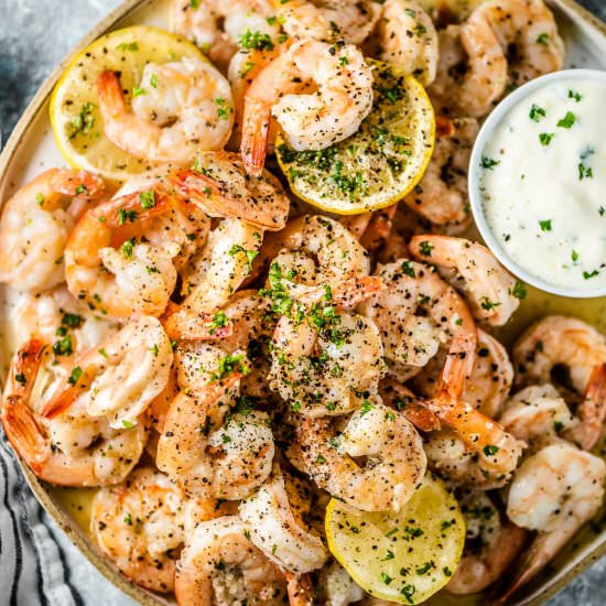 Garlic Butter Baked Shrimp