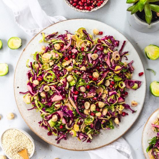 Sprout and Red Cabbage Slaw
