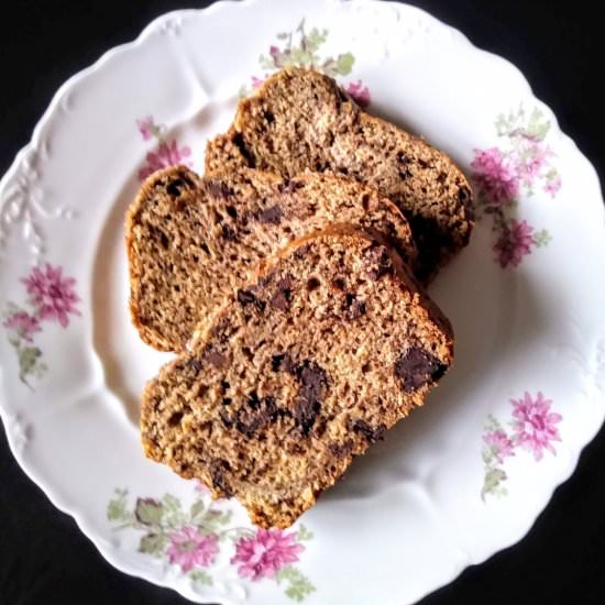 Banana Bread with Dark Chocolate