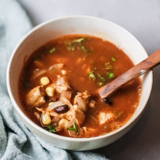CHICKEN TACO SOUP