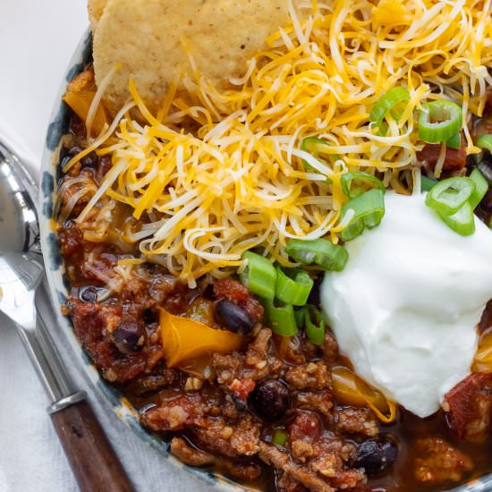 Slow Cooker Turkey Chili