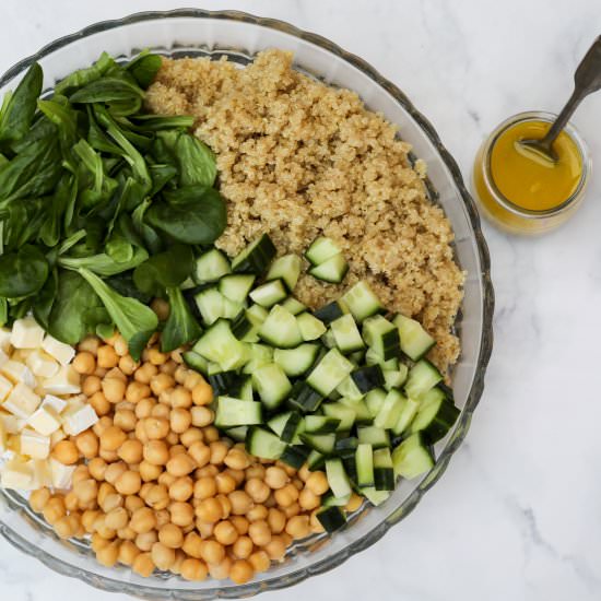 Quinoa Chickpea Salad with Lemon